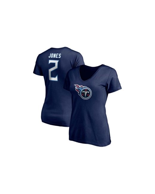 Fanatics Julio Jones Tennessee Titans Player Icon Name Number V-Neck T-shirt