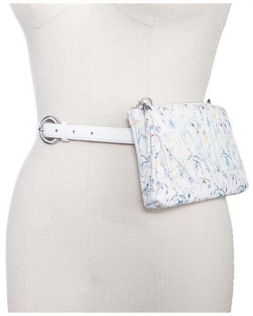 INC International Concepts Channel-Stitch Convertible Belt Bag to Crossbody Created for Macys