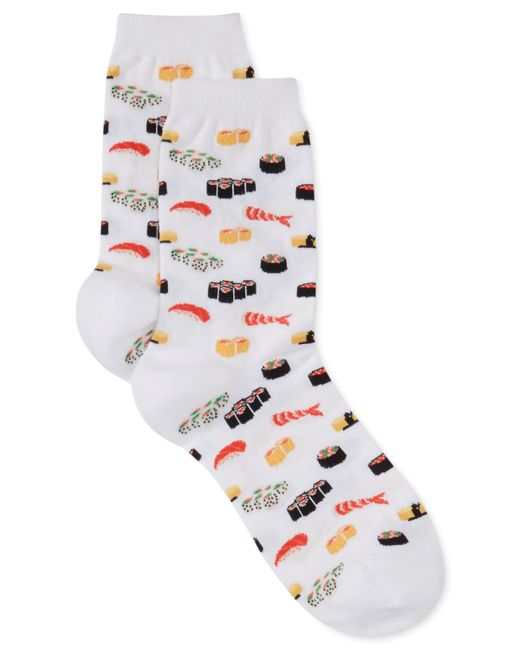 Hot Sox Sushi Print Fashion Crew Socks