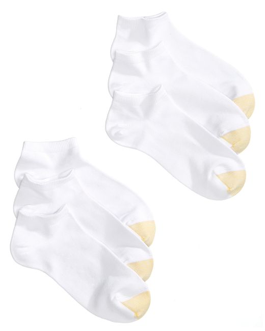 Goldtoe 6 Pack Casual Ultra-Soft Liner Socks