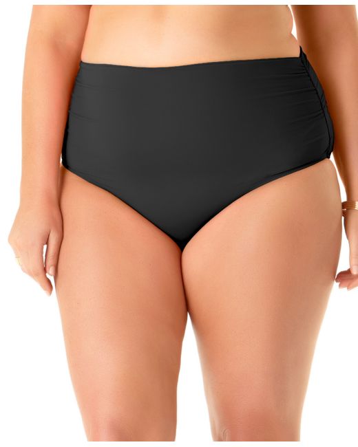 Anne Cole Plus High-Waist Bikini Bottoms Swimsuit