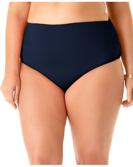 Anne Cole Plus High-Waist Bikini Bottoms Swimsuit