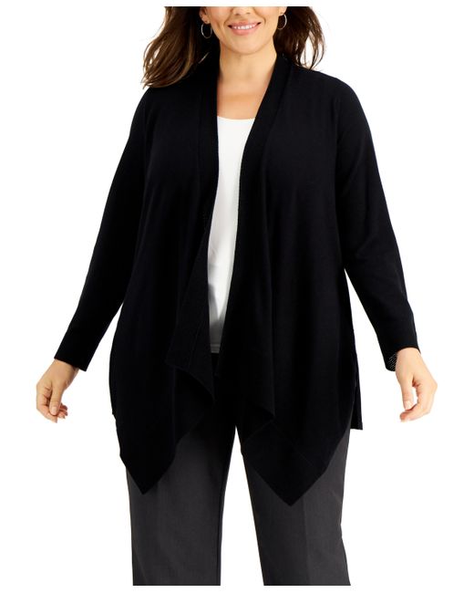 Jm Collection Plus Open-Front Cardigan Created for Macys