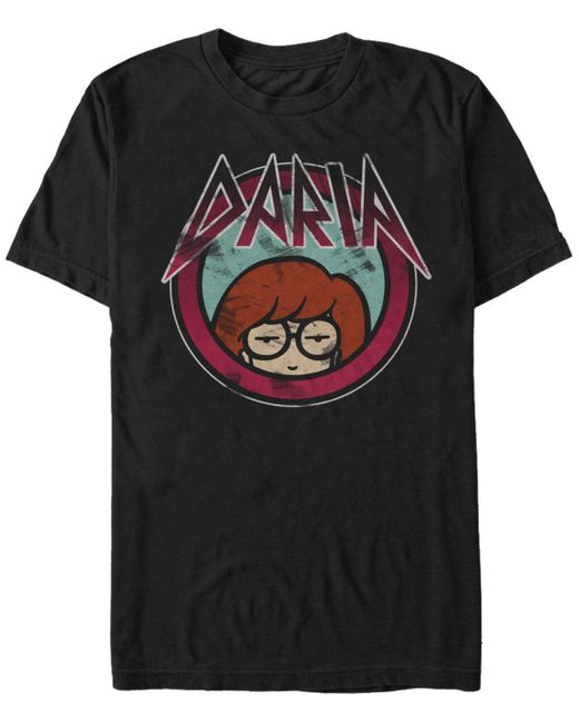Daria Rock Style Font Short Sleeve T-Shirt