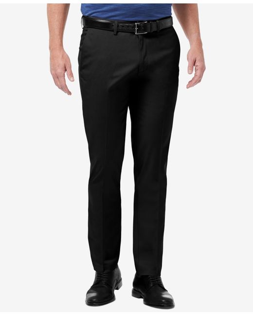 Haggar Premium No Iron Khaki Slim-Fit Flat Front Pants