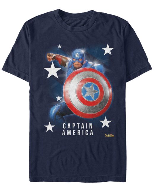 Marvel Captain America Super Shield Short Sleeve T-Shirt
