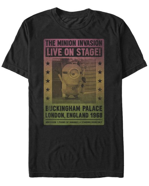 Minions Illumination Despicable Me Invasion London England 1968 Short Sleeve T-Shirt