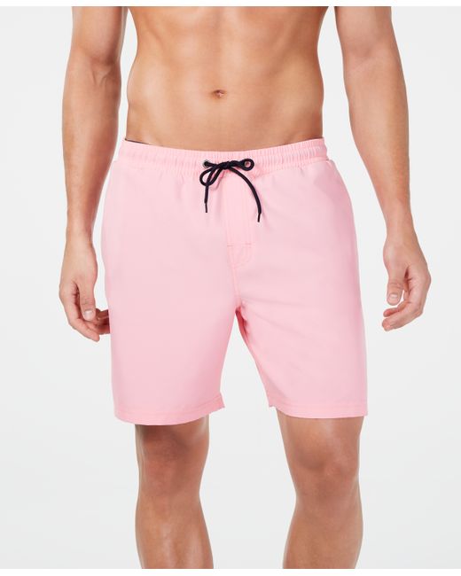 Club Room Quick-Dry Performance Solid 7 Swim Trunks Created for Macys