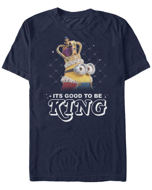Minions Illumination Despicable Me Its Good To Be King Short Sleeve T-Shirt