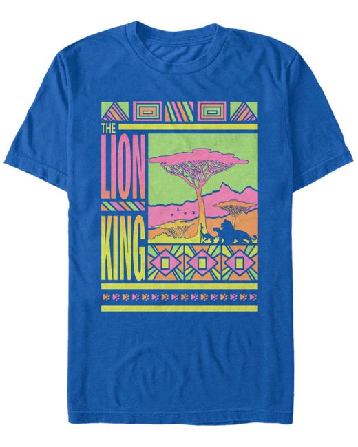 Lion King Disney The Pastel Geometric Logo Short Sleeve T-Shirt