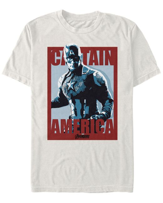Marvel Avengers Endgame Captain America Poster Short Sleeve T-Shirt