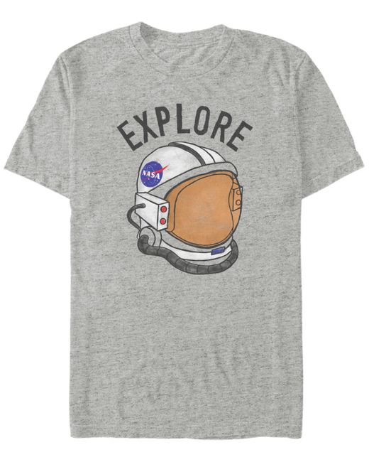 Fifth Sun Nasa Explore Retro Helmet Logo Short Sleeve T shirt