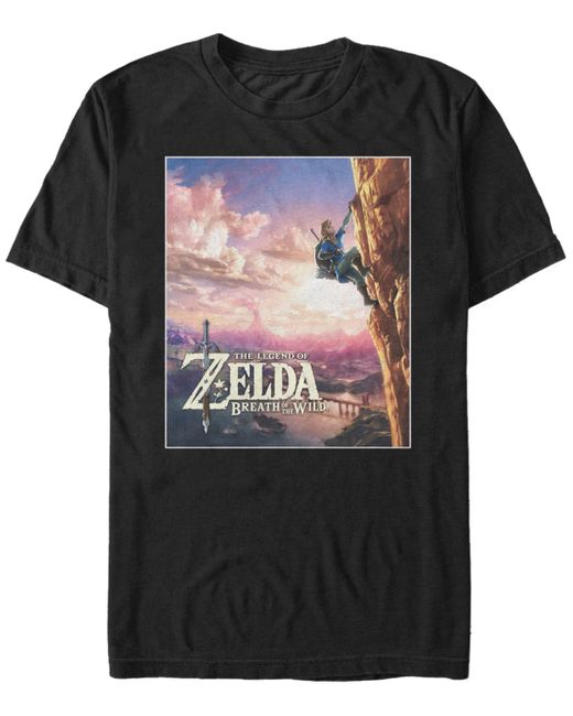 Nintendo Legend of Zelda Link Rock Climbing Short Sleeve T-Shirt