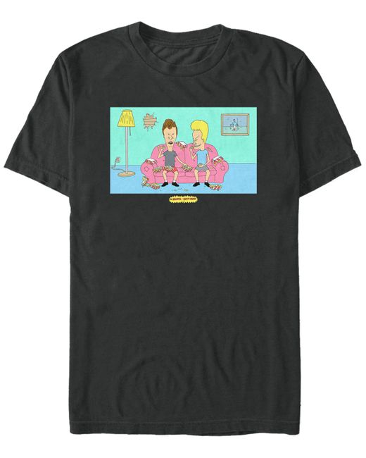 Fifth Sun Beavis and Butthead Couch Duo Short Sleeve T shirt