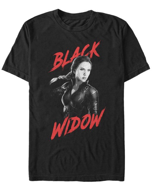 Marvel Avengers Infinity War Dark Painted Widow Short Sleeve T-Shirt