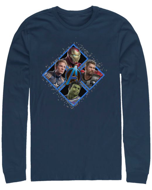 Marvel Avengers Endgame Hero Four Square Long Sleeve T-shirt