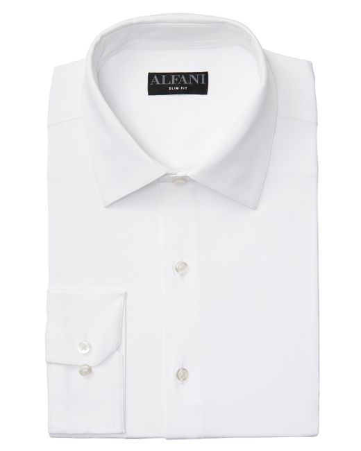 Alfani Slim-Fit 4-Way Performance Stretch Wrinkle-Resistant Dress Shirt Created for Macys