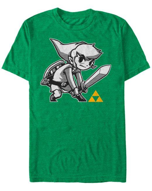 Nintendo Legend of Zelda Link Sword Pose Short Sleeve T-Shirt