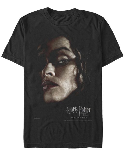 Fifth Sun Harry Potter Bellatrix Lestrange Big Face Poster Short Sleeve T-Shirt