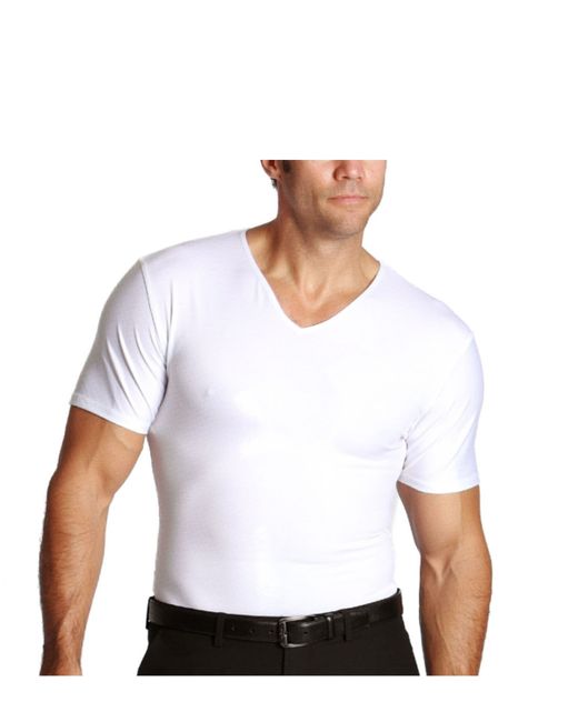 Instaslim Big Tall Insta Slim Compression Short Sleeve V-Neck T-Shirt