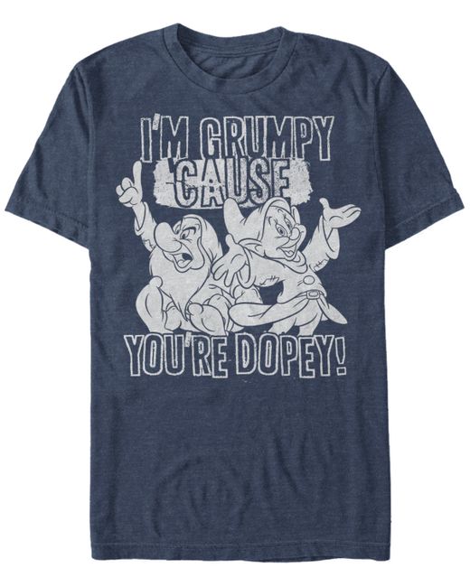 Disney Princesses Disney Snow White Grumpy Cause Youre Dopey Short Sleeve T-Shirt