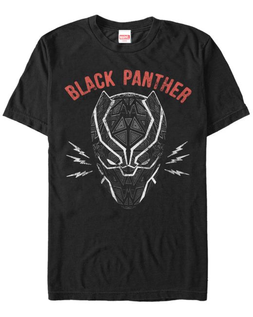 Marvel Panther Mask Short Sleeve T-Shirt