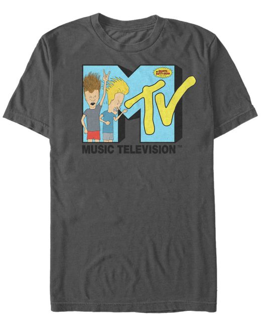 Mtv Beavis and Butthead Head bangers Logo Short Sleeve T-Shirt