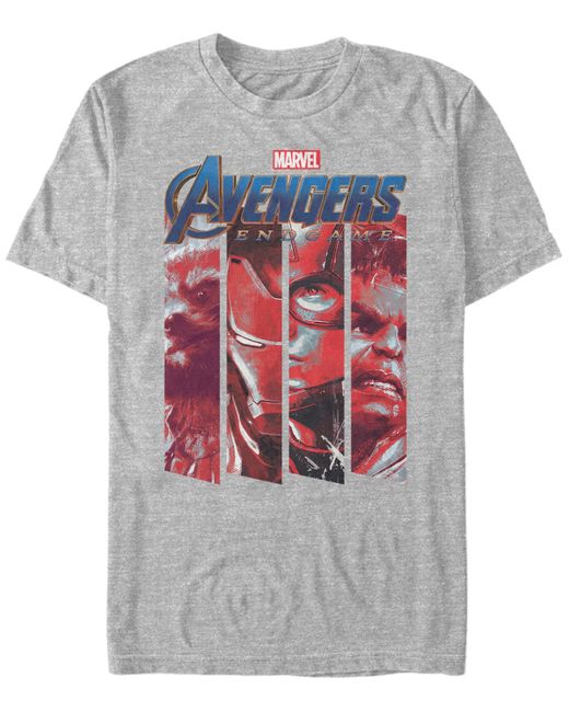 Marvel Avengers Endgame Panel Logo Short Sleeve T-shirt