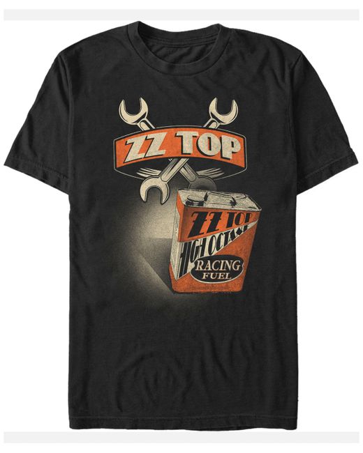 Fifth Sun Zz Top Racing Fuel Oil Can Logo Short Sleeve T-Shirt