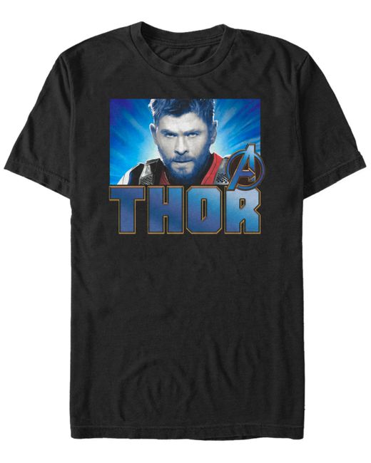Marvel Avengers Endgame Thor Gaze Portrait Short Sleeve T-shirt