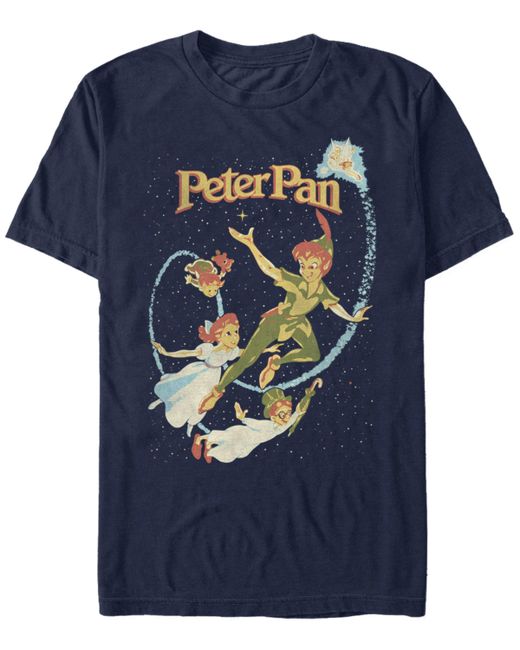 Tinkerbell Disney Peter Pan Darling Flight Vintage Short Sleeve T-Shirt