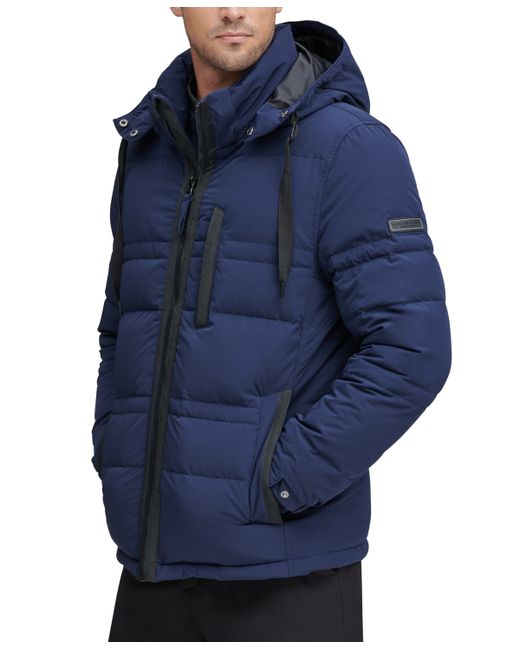 Marc New York Huxley Crinkle Down Jacket with Removable Hood