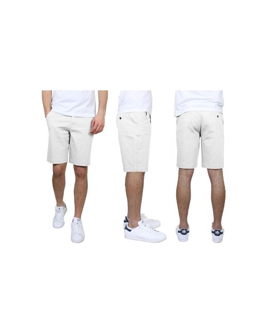 Galaxy By Harvic 5-Pocket Flat-Front Slim-Fit Stretch Chino Shorts