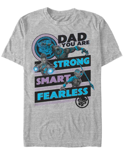 Marvel Comic Collection Dad You Are Strong Smart and Fearless Short Sleeve T-Shirt