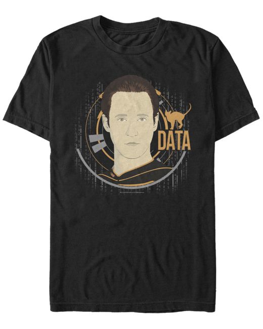 Fifth Sun Star Trek Data Big Face Short Sleeve T-Shirt
