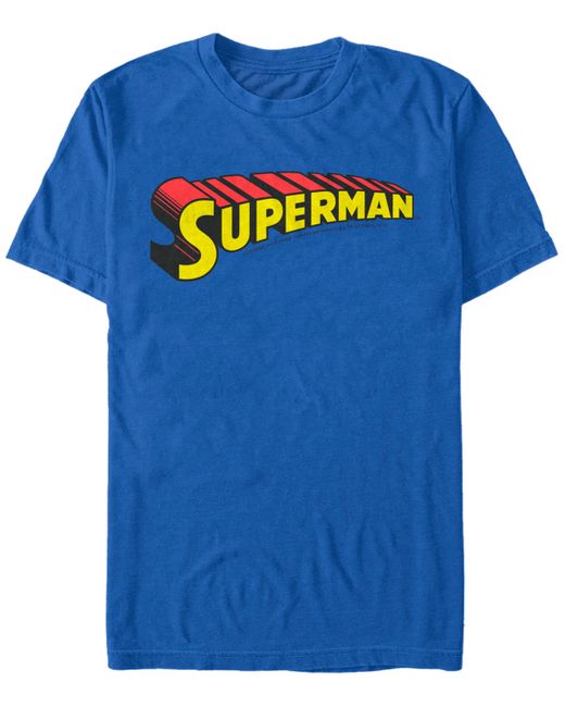 Fifth Sun Dc Superman Text Logo Short Sleeve T-Shirt