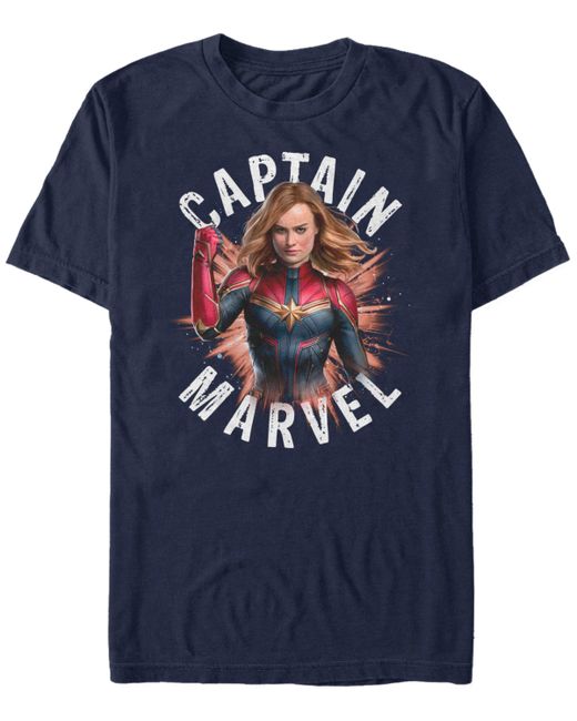 Marvel Captain Strong Stance Short Sleeve T-Shirt