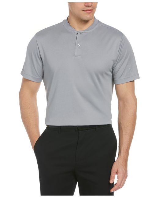 PGA Tour Moisture-Wicking Baseball-Collar Pique Polo Shirt