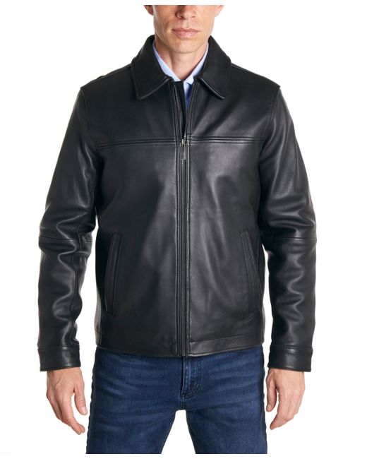 Perry Ellis Classic Leather Jacket