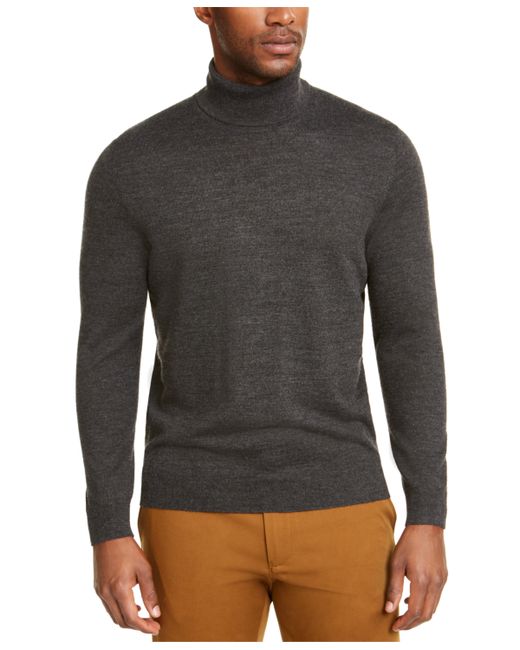 Club Room Merino Wool Blend Turtleneck Sweater Created for Macys