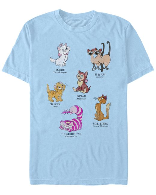 Fifth Sun Cat Breeds Short Sleeve Crew T-shirt