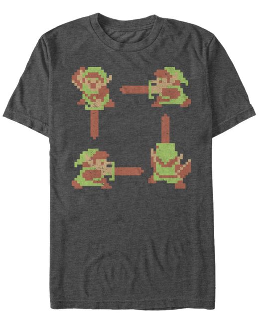 Nintendo Legend of Zelda 8-Bit Link Short Sleeve T-Shirt