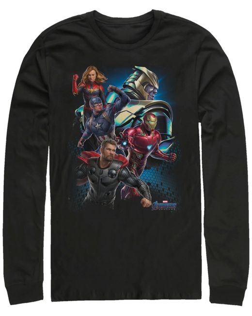 Marvel Avengers Endgame Group Action Pose Long Sleeve T-shirt