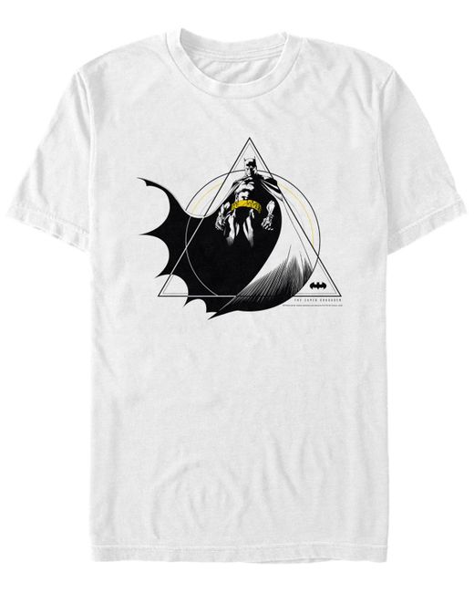 Fifth Sun Dc Geometric Batman Power Pose Short Sleeve T-Shirt