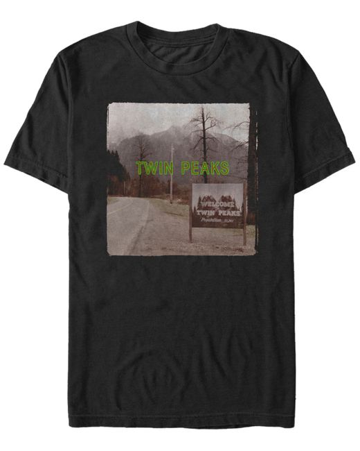 Twin Peaks Welcome Sign Short Sleeve T-Shirt