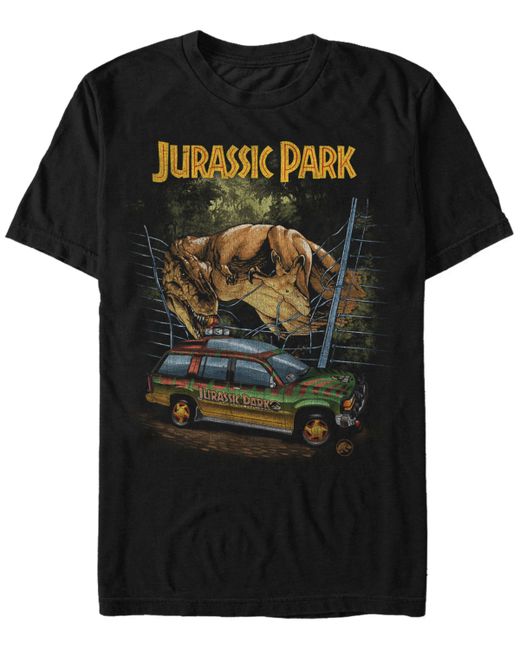 Jurassic Park T-Rex Break Out Short Sleeve T-Shirt