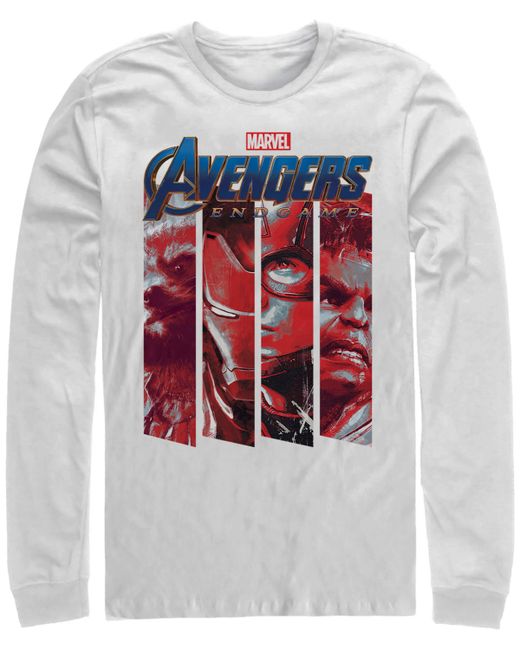 Marvel Avengers Endgame Panel Logo Long Sleeve T-shirt