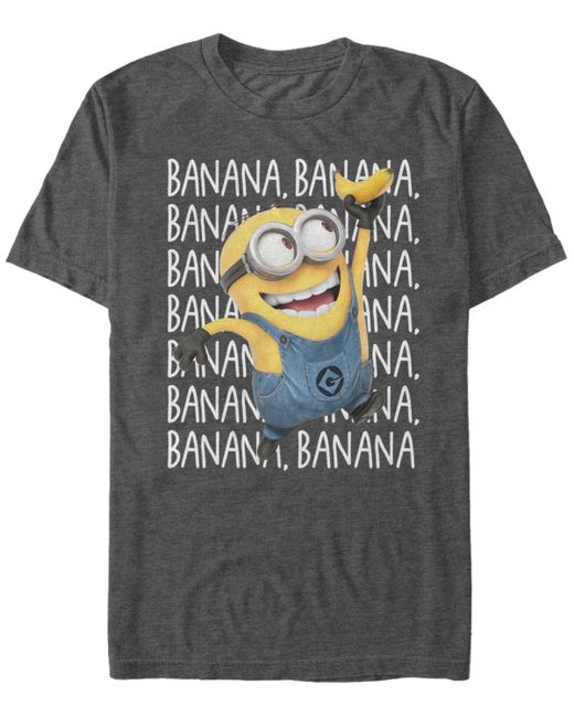 Minions Illumination Despicable Me Bananas Short Sleeve T-Shirt