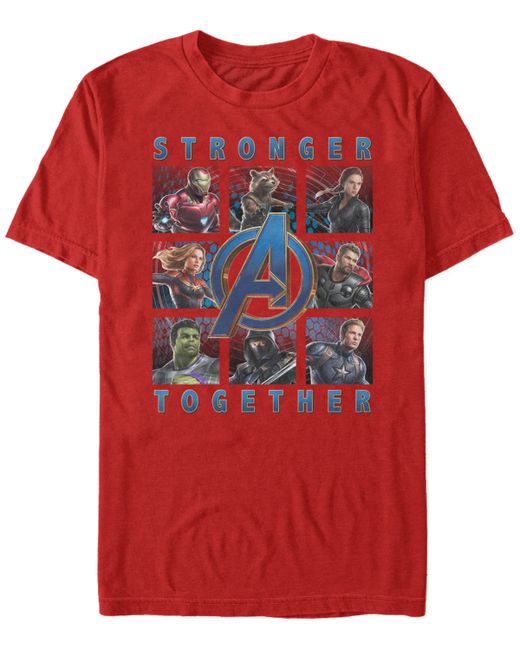 Marvel Avengers Endgame Stronger Together Boxes Short Sleeve T-shirt