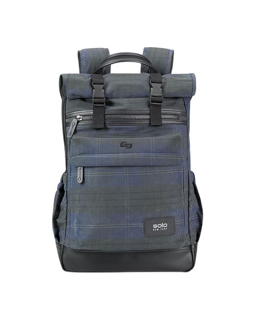 Solo Highland Waxed Printed Roll-Top Backpack